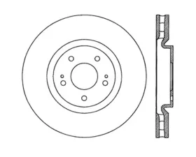 StopTech Sport Slotted Brake Rotor Front Left Mitsubishi Front Left 2.0L 4-Cyl