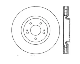 StopTech Sport Slotted Brake Rotor Front Right Mitsubishi Front Right 2.0L 4-Cyl