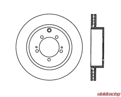 StopTech Sport Slotted Brake Rotor Rear Right Mitsubishi Rear Right 2.0L 4-Cyl - 126.46065SR