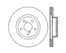 StopTech Sport Slotted Brake Rotor Front Right
