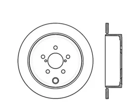 StopTech Sport Slotted Brake Rotor Rear Right Subaru Rear Right