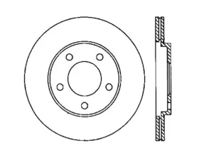 StopTech Sport Slotted Brake Rotor Rear Right Ford Mustang 2005-2014 126.61087SR