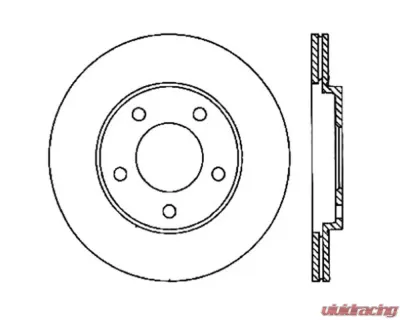 StopTech Sport Slotted Brake Rotor Rear Right Ford Mustang 2005-2014 126.61087SR - 126.61087SR