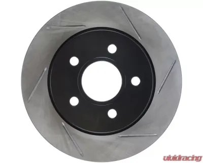 StopTech Sport Slotted Brake Rotor Rear Left Ford, Black, 126.61099SL - 126.61099SL