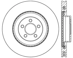 StopTech Sport Slotted Brake Rotor Front Left Ford Mustang Front Left 5.0L V8 2015-2021