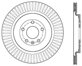 StopTech Sport Slotted Brake Rotor Rear Right for Honda Civic 2006-2011, Gray, 126.65137SR