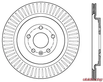 StopTech Sport Slotted Brake Rotor Rear Right for Honda Civic 2006-2011, Gray, 126.65137SR - 126.65137SR