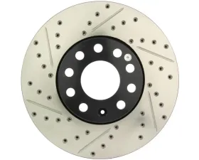 StopTech Sport Drilled/Slotted Brake Rotor Front Right, Red, 127.33039R