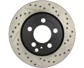 StopTech Sport Drilled/Slotted Rear Left Brake Rotor, Red, 127.33069L