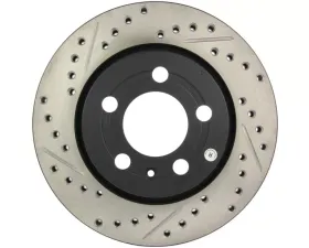 StopTech Sport Drilled/Slotted Brake Rotor Rear Right, Black, 127.33069R