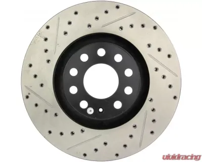 StopTech Sport Drilled/Slotted Brake Rotor Front Right Audi A4 2002-2008, 127.33096R - 127.33096R