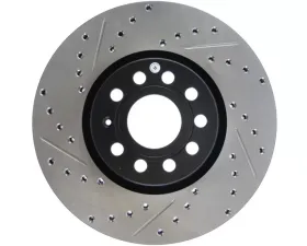 StopTech Sport Drilled/Slotted Brake Rotor Front Right, Red, 127.33098R .