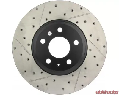 StopTech Sport Drilled/Slotted Brake Rotor Front Right Audi 2002-2009, 127.33123R - 127.33123R