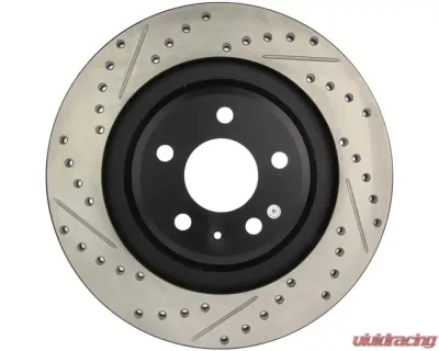 StopTech Sport Drilled/Slotted Brake Rotor Rear Right Audi A4 2002-2008, 127.33125R - 127.33125R