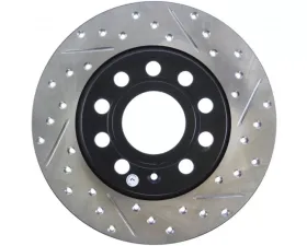 StopTech Sport Drilled/Slotted Rear Left Brake Rotor, Black, 127.33131L