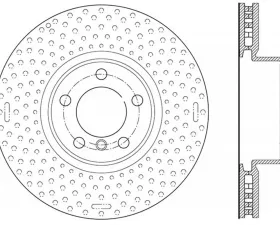 StopTech Sport Drilled/Slotted Brake Rotor Front Right BMW 3 Series 127.34140R