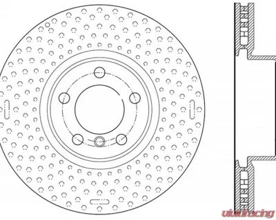 StopTech Sport Drilled/Slotted Brake Rotor Front Right BMW 3 Series 127.34140R - 127.34140R
