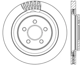 StopTech Sport Drilled/Slotted Brake Rotor Rear Left Ford Mustang Rear Left 2015-2022