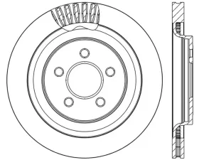 StopTech Sport Drilled/Slotted Brake Rotor Rear Right Ford Mustang Rear Right 2015-2022