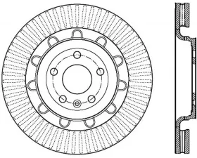 StopTech Sport Drilled/Slotted Brake Rotor Front Left