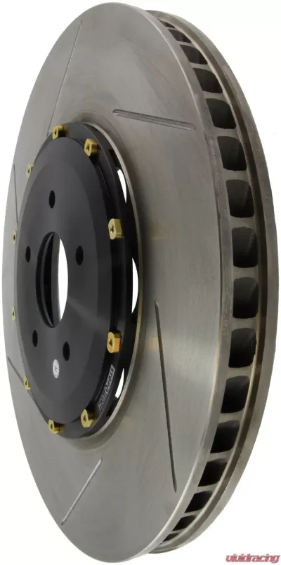 StopTech AeroRotor 2-Piece Black Hat Slotted Front Right Nissan GTR 09-10 129.42104.14 - 129.42104.14