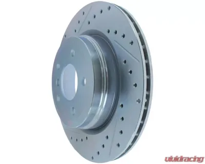 StopTech Drilled Slotted Brake Rotor Rear Right BMW, 227.34080R - 227.34080R