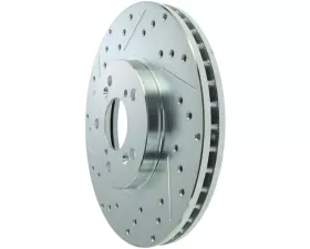 StopTech Select Sport Drilled Slotted Brake Rotor Front Right, Ford F-150 2004-2008, Gray, 227.40046R