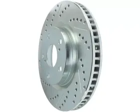 StopTech Select Sport Drilled Slotted Brake Rotor Front Right - Ford Mustang 2005-2014, Black, 227.44146R