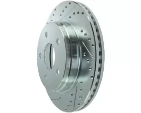 StopTech Select Sport Drilled Slotted Brake Rotor Front Right Black 227.67053R for Ford Mustang 2015-2021