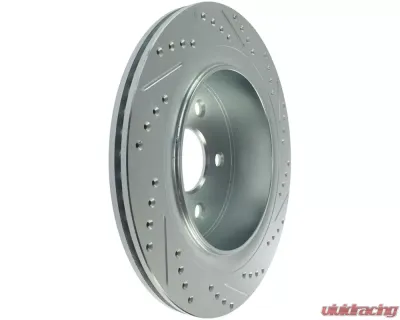 StopTech Rear Right Drilled & Slotted Brake Rotor, Red, 227.67054R - 227.67054R