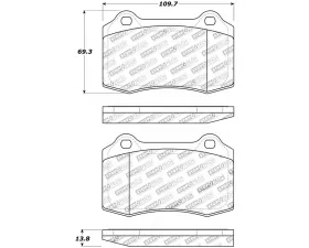 StopTech Street Brake Pads Front Rear with Shims