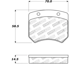 StopTech Street Brake Pads Rear with Shims Ford Mustang Rear