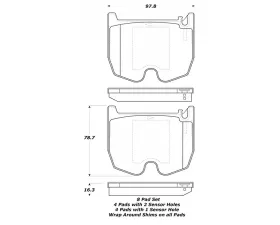 Stoptech Sport Brake Pad Mercedes-Benz Front