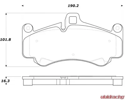 Stoptech Sport Brake Pad Porsche - 308.09910