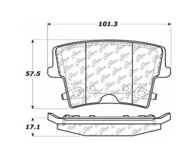 StopTech Street Brake Pads Rear with Shims Rear