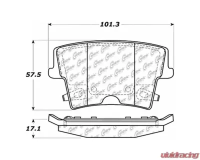 StopTech Street Brake Pads Rear with Shims Rear - 308.10572