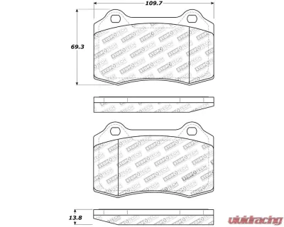 StopTech Sport Brake Pads with Shims Rear - 309.05921