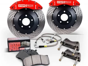 StopTech Trophy Sport Big Brake Kit Silver Caliper Rear 83.646.0057.R1 - 83.646.0057.R1 - Image 5