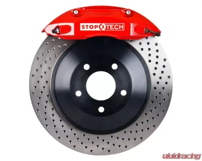 StopTech Big Brake Kit Red Caliper Drilled Rotor Rear for BMW 2007-2013 82.241.0041.72 - 82.241.0041.72
