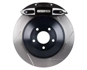 StopTech Big Brake Kit Black Caliper Slotted One-Piece Rotor Front Volkswagen Front