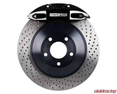 StopTech Big Brake Kit Black Caliper Drilled One-Piece Rotor Front Honda Civic Front 2007-2011 2.0L 4-Cyl - 82.434.5100.52