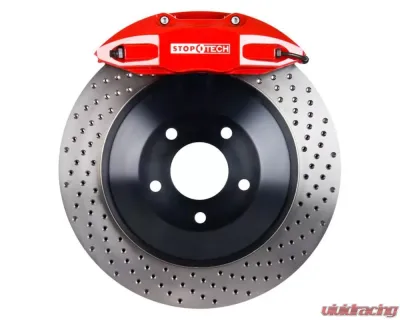 StopTech Big Brake Kit Red Caliper Drilled One-Piece Rotor Front Honda Civic Front 2007-2011 2.0L 4-Cyl - 82.434.5100.72