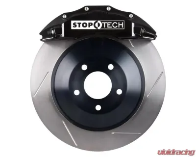 StopTech Big Brake Kit Black Caliper Slotted Rotor Front - 82.241.6100.51 for specific vehicles - 82.241.6100.51