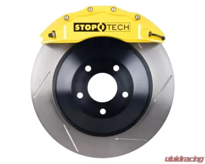 StopTech Big Brake Kit Yellow Caliper Slotted One-Piece Rotor Front Front - 82.243.6100.81