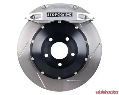 StopTech Big Brake Kit; Black Caliper; Drilled Two-Piece Rotor; Front Porsche Front - 83.781.4700.61