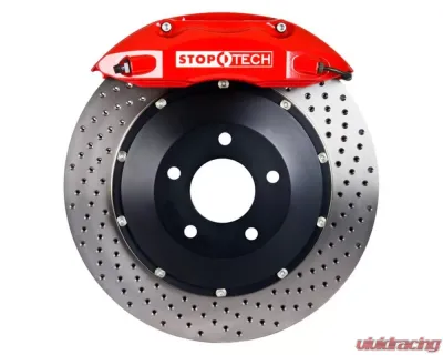 StopTech Big Brake Kit Black Caliper Drilled Two-Piece Rotor Front BMW Rear - 83.135.0047.72