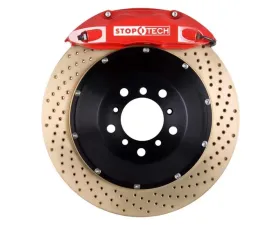 StopTech Big Brake Kit - Black Caliper, Drilled Rotor, Front - Porsche 83.788.4700.74