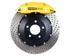 StopTech Big Brake Kit Black Caliper Slotted Two-Piece Rotor Front BMW Rear