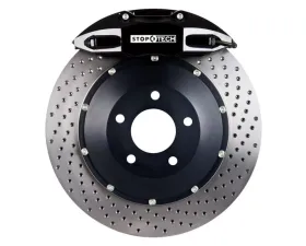 StopTech Big Brake Kit Black Caliper Drilled Rotor Front for Nissan 82.895.5N00.52
