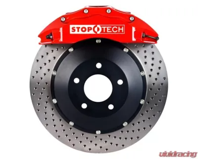 StopTech Big Brake Kit Black Caliper Drilled Two-Piece Rotor Front BMW M3 Front 2001-2006 3.2L 6-Cyl - 83.137.6700.72